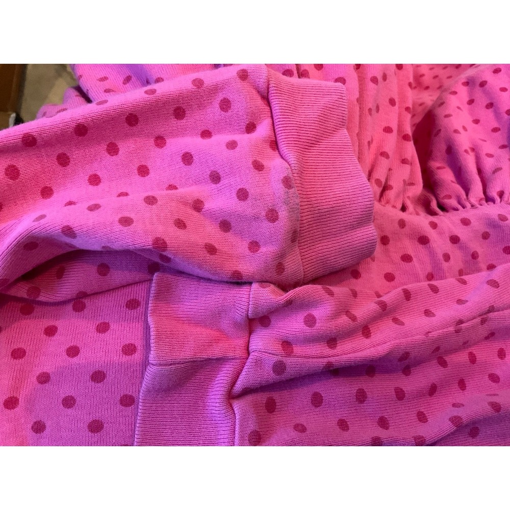 Hanna Andersson pink dot‎ long sleeve dress - girls size 100 (4) Play Day Dress - Picture 6 of 6